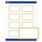 Avery Printable Rectangle Cards, 2" x 3.5", Matte White, Pre-printed Gold Beads Design, Sure Feed Technology, Laser & Inkjet Compatible, 160 Total, Great for Business Promotion